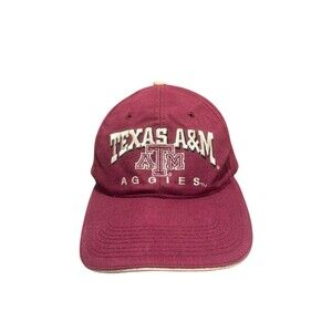 Vtg Texas A&M Aggies Embroidered ‘National Cap’ Maroon OSFM Snapback